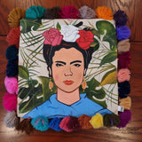 Cojin Artesanal de Manta "FridaK"