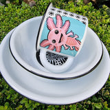 Vajilla Infantil de Peltre "Axolotl"